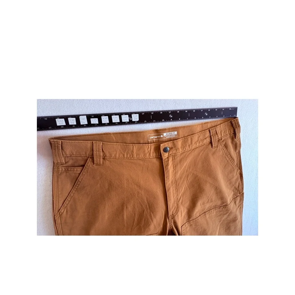 Carhartt Rugged Flex Relaxed Fit Utility Pants Men 42x34 (43x32.5) Brown Stretch